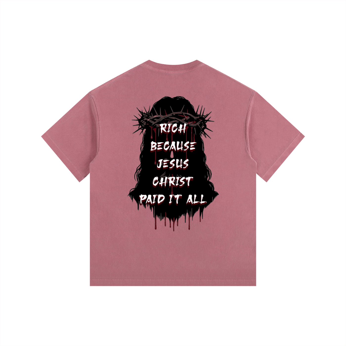 (Graphic) Vintage Washed Oversized Cotton T-Shirt