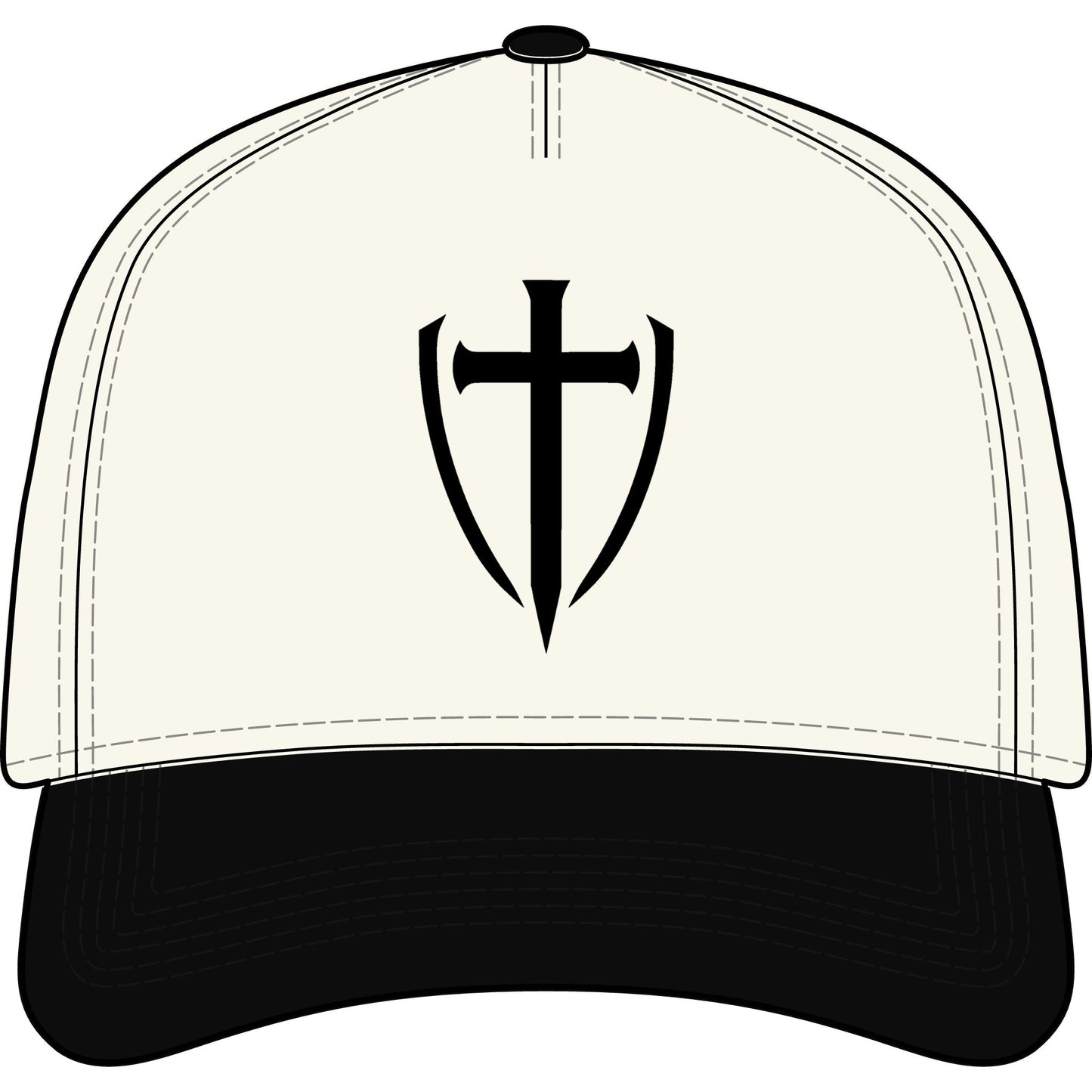 TWO-TONE TRUCKER HAT— GODLETIX EMBROIDERY