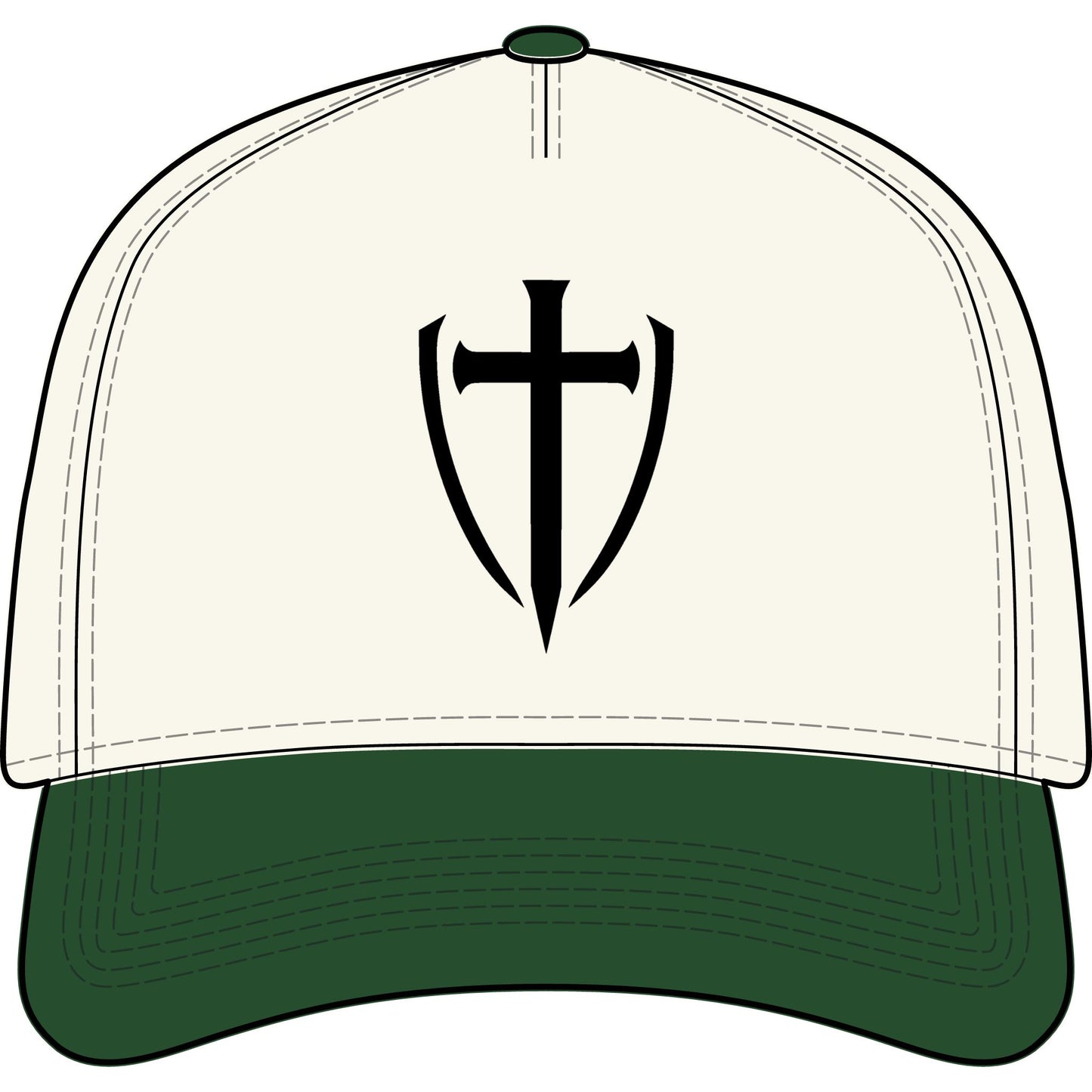TWO-TONE TRUCKER HAT— GODLETIX EMBROIDERY