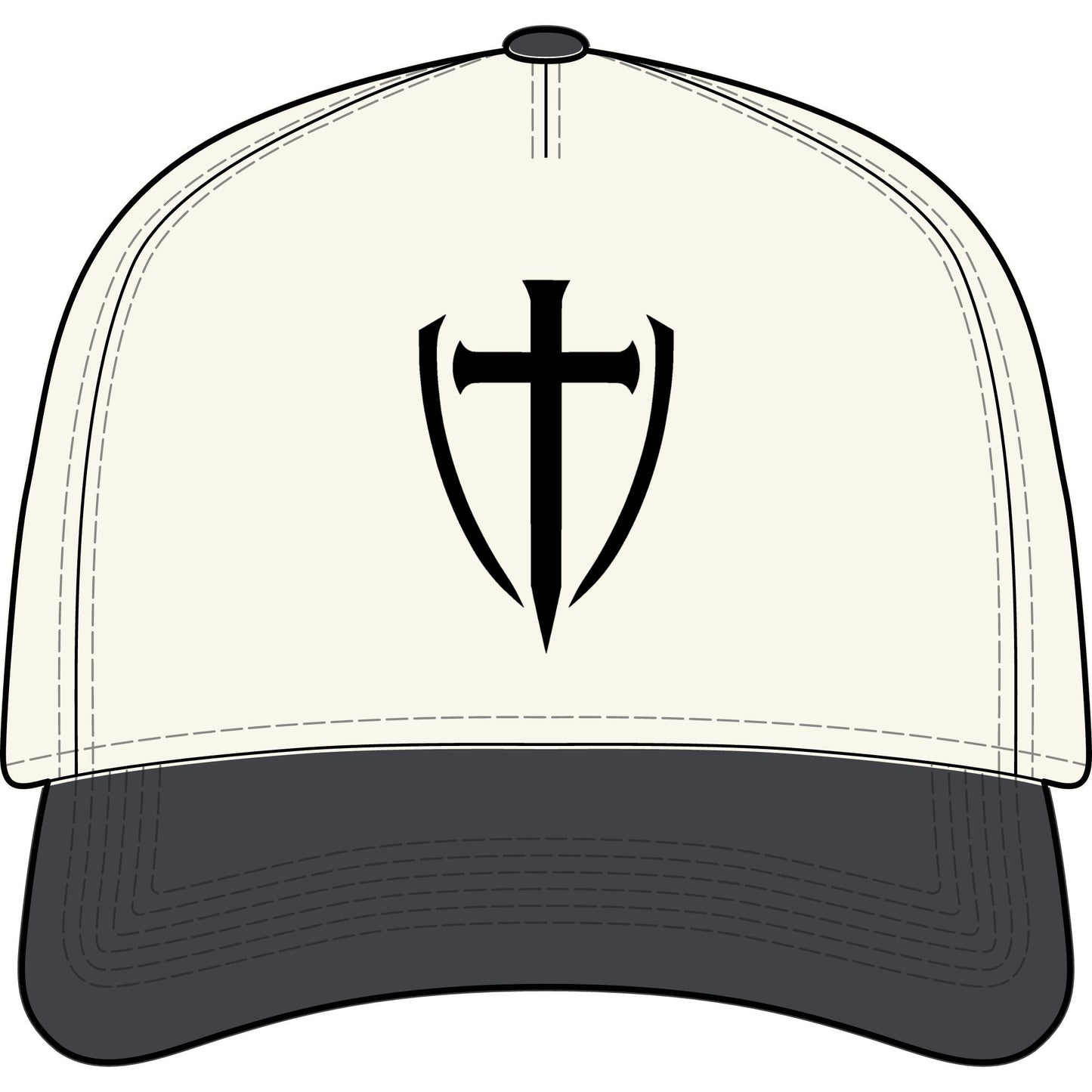 TWO-TONE TRUCKER HAT— GODLETIX EMBROIDERY