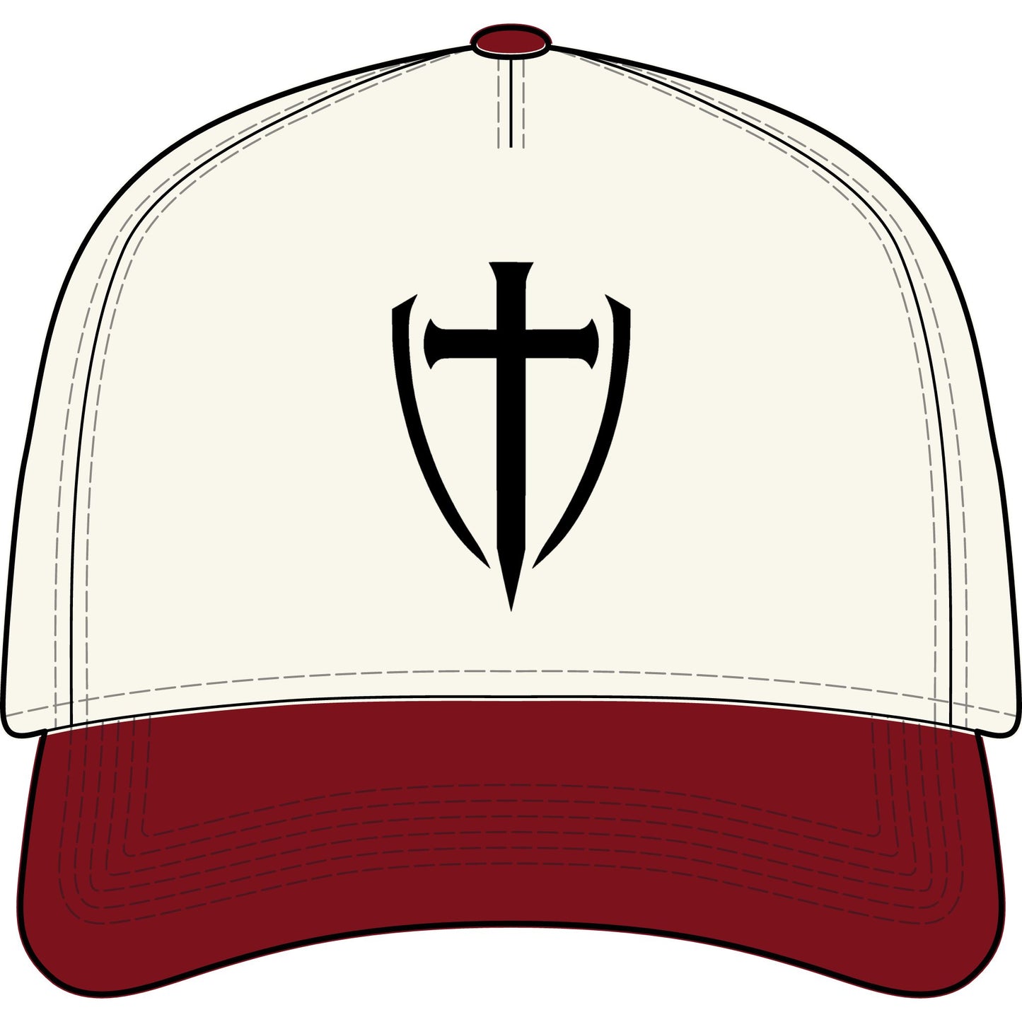 TWO-TONE TRUCKER HAT— GODLETIX EMBROIDERY