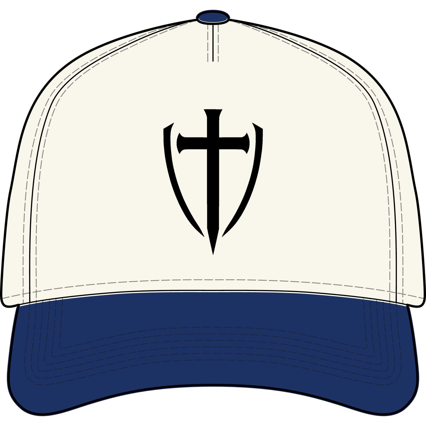 TWO-TONE TRUCKER HAT— GODLETIX EMBROIDERY