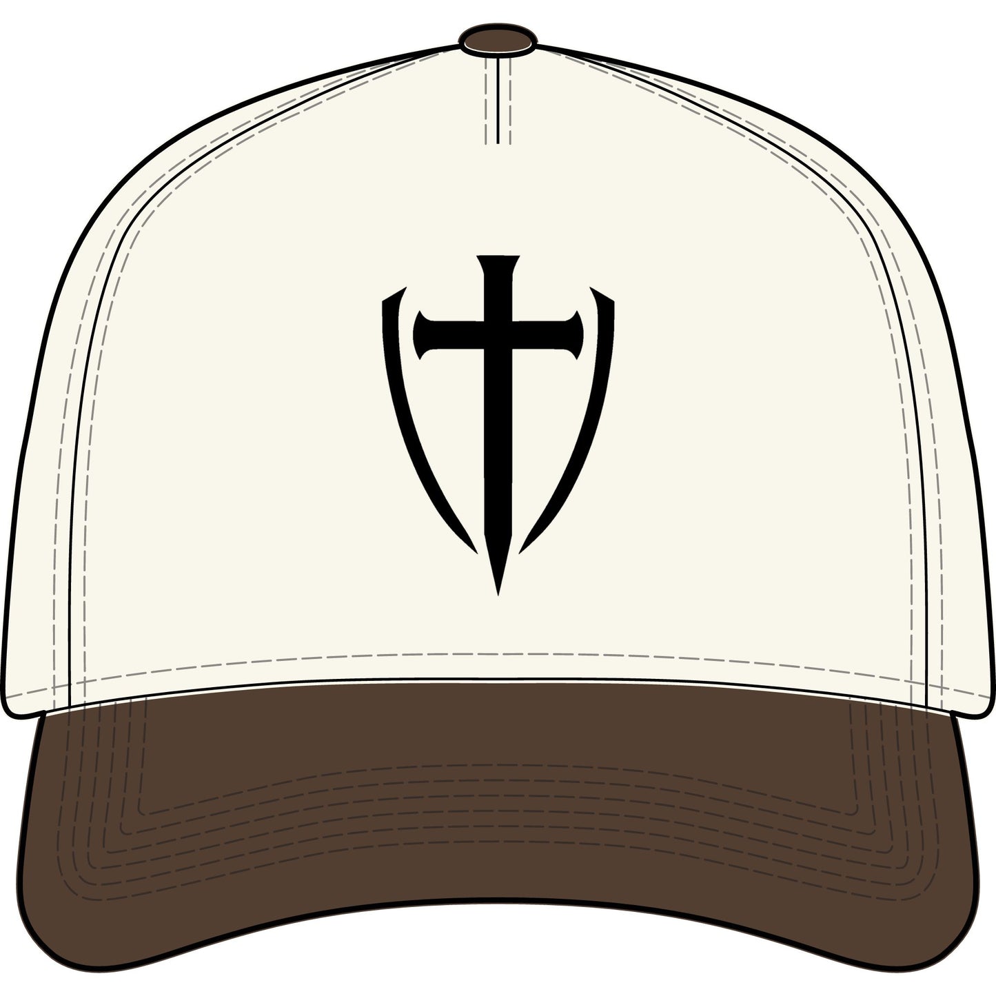 TWO-TONE TRUCKER HAT— GODLETIX EMBROIDERY