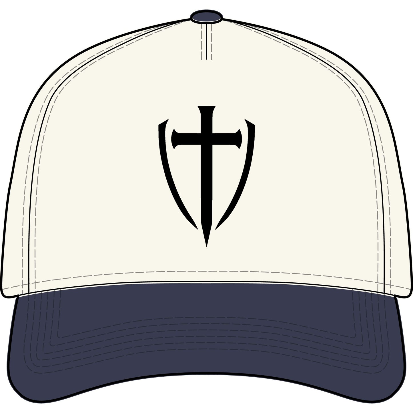 TWO-TONE TRUCKER HAT— GODLETIX EMBROIDERY