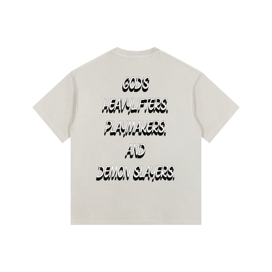 (Graphic) Vintage Washed Oversized Cotton T-Shirt
