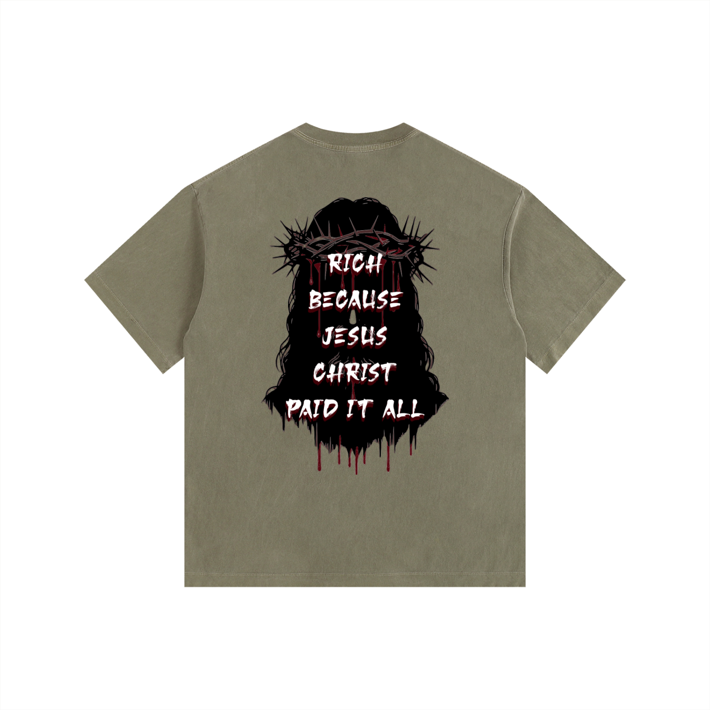 (Graphic) Vintage Washed Oversized Cotton T-Shirt