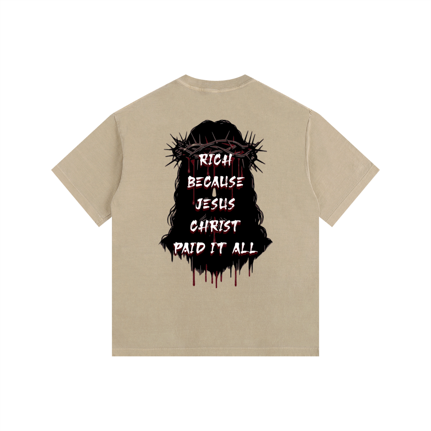 (Graphic) Vintage Washed Oversized Cotton T-Shirt