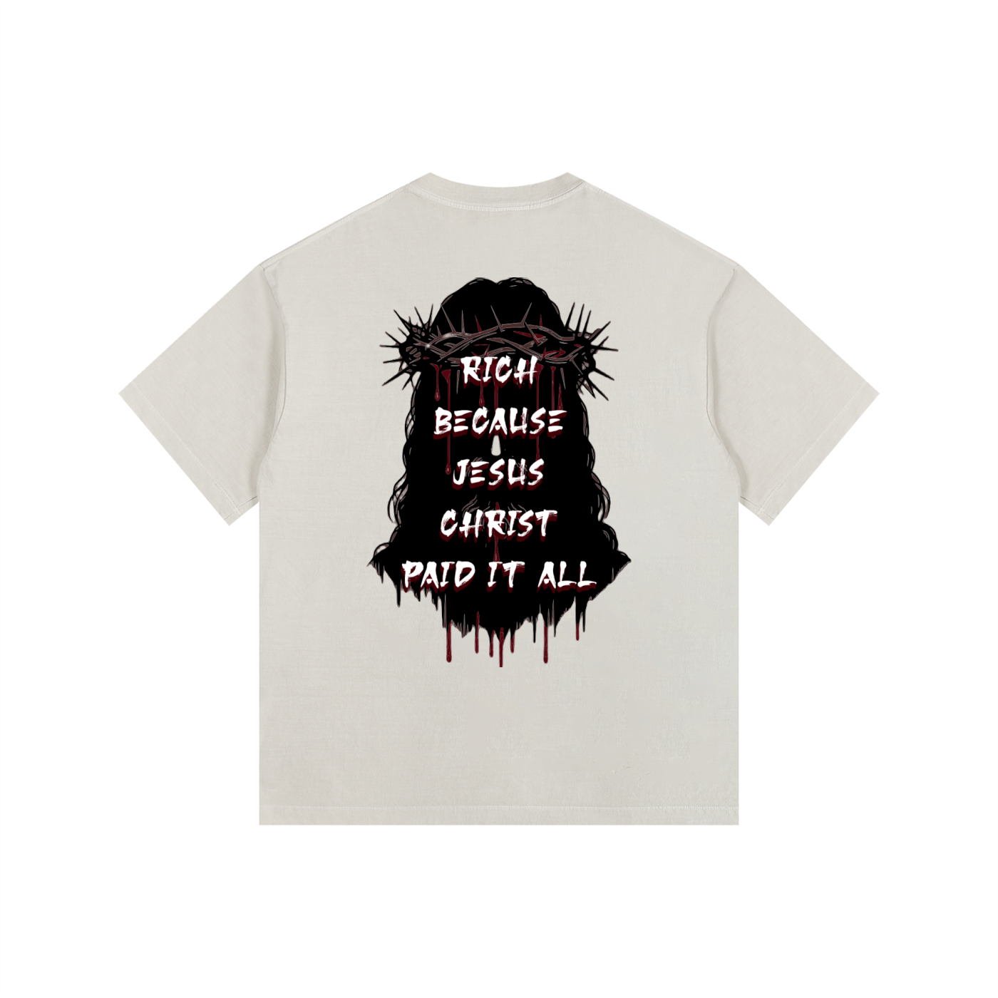 (Graphic) Vintage Washed Oversized Cotton T-Shirt