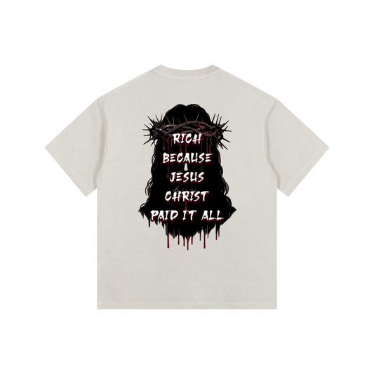 (Graphic) Vintage Washed Oversized Cotton T-Shirt