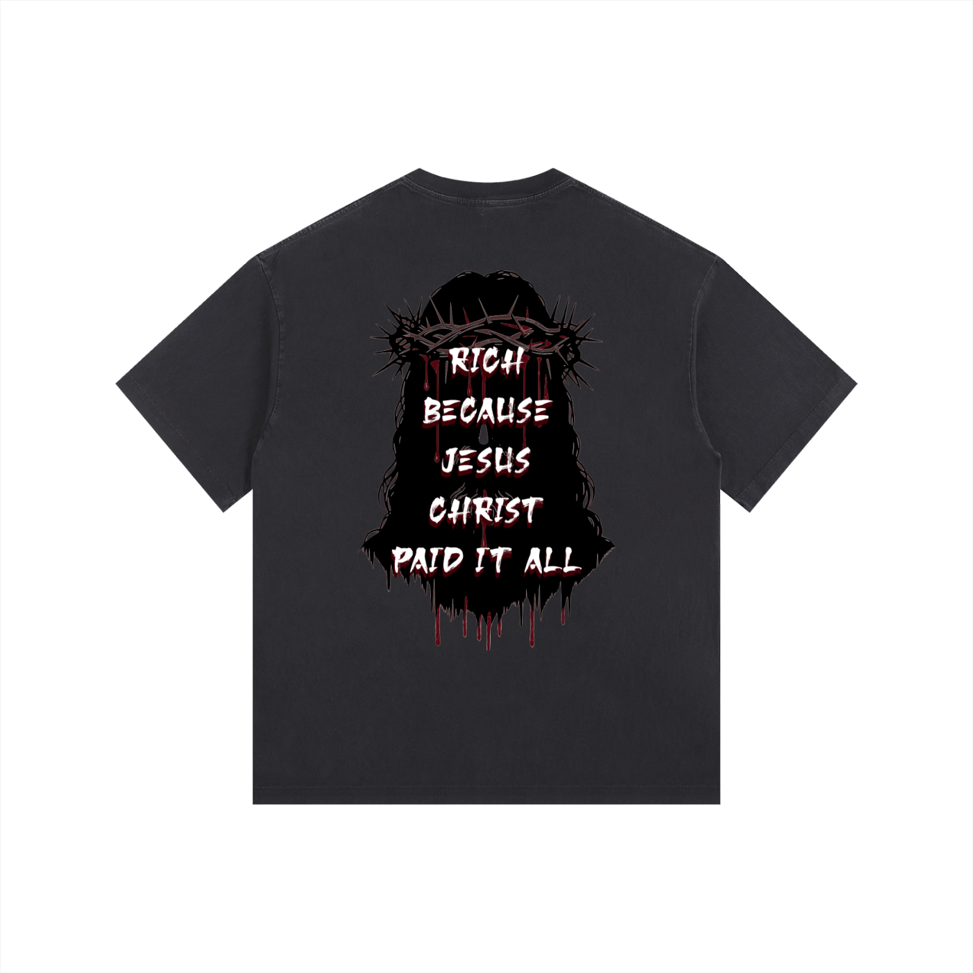 (Graphic) Vintage Washed Oversized Cotton T-Shirt