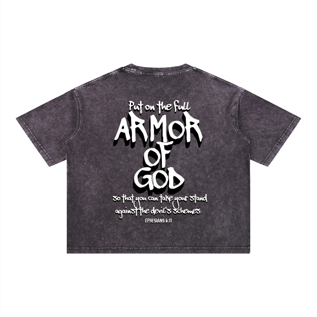Battle Ready Mineral Wash Boxy Tee