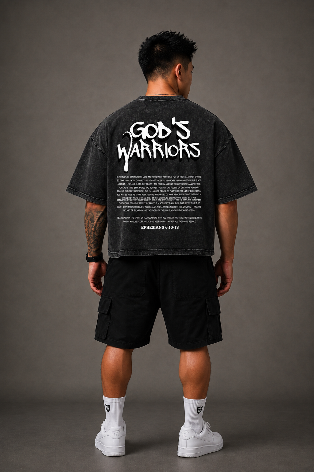 (Graphic) Battle Ready Mineral Wash Boxy Tee