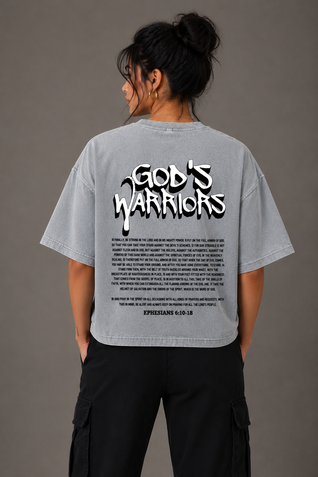 (Graphic) Battle Ready Mineral Wash Boxy Tee
