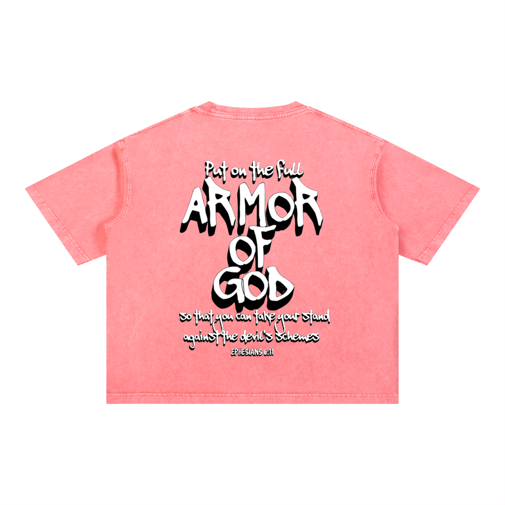 (Graphic) Battle Ready Mineral Wash Boxy Tee