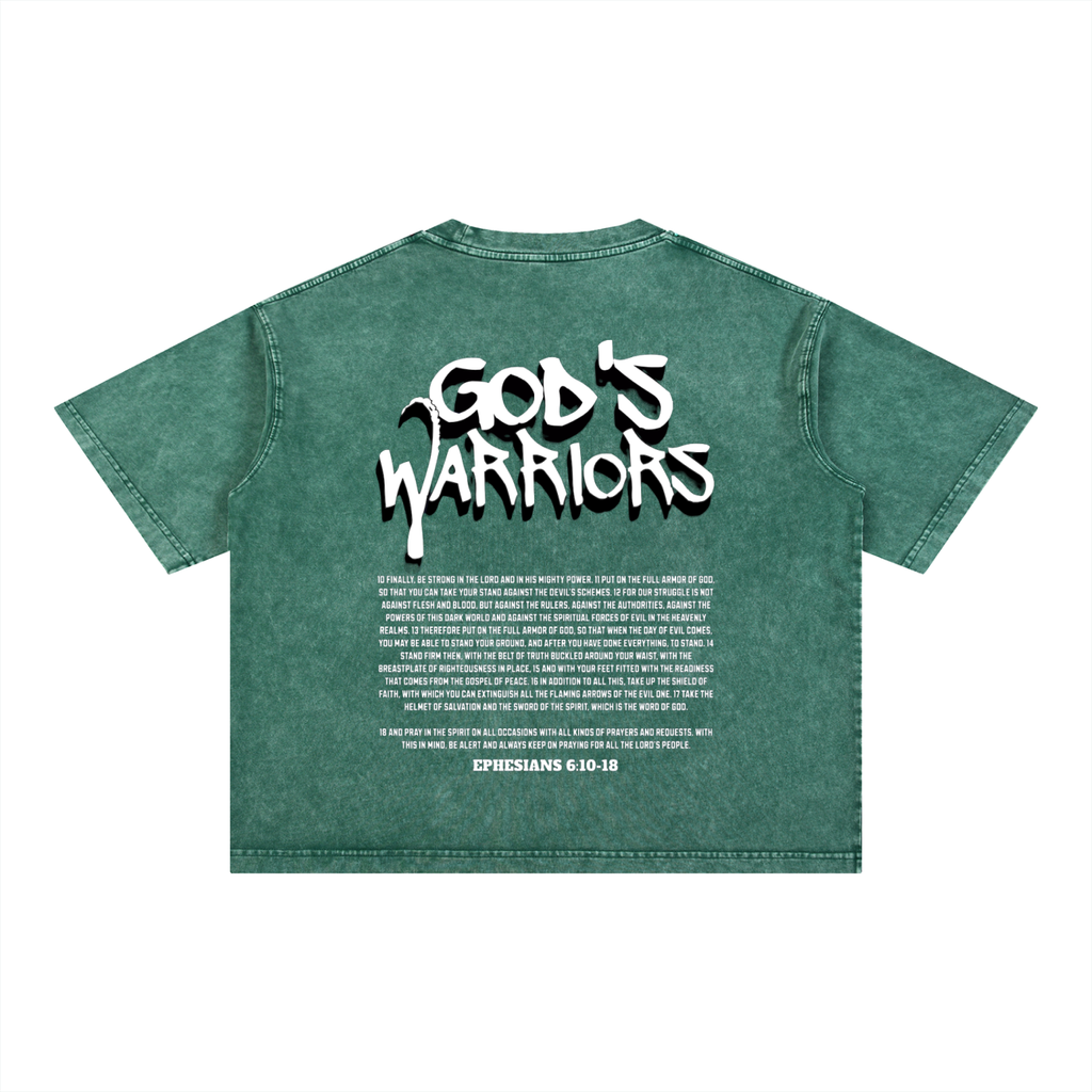 (Graphic) Battle Ready Mineral Wash Boxy Tee