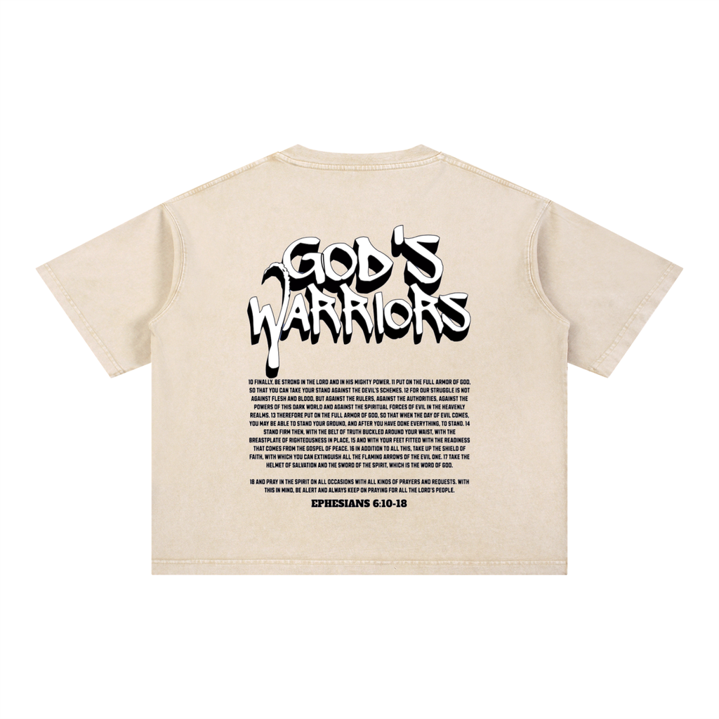 (Graphic) Battle Ready Mineral Wash Boxy Tee