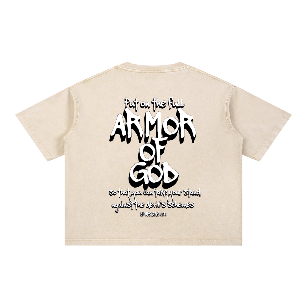 (Graphic) Battle Ready Mineral Wash Boxy Tee