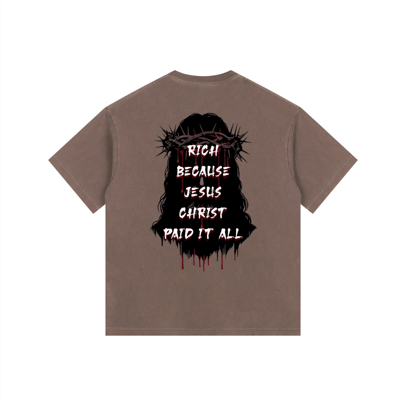 (Graphic) Vintage Washed Oversized Cotton T-Shirt