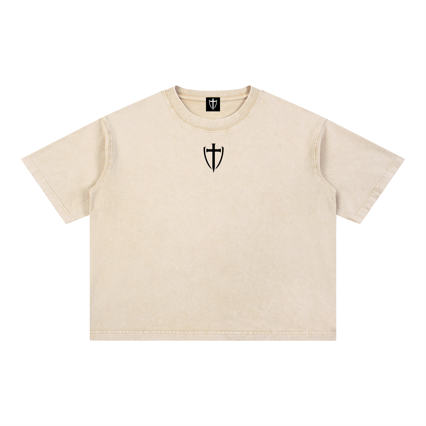 (Graphic) Battle Ready Mineral Wash Boxy Tee